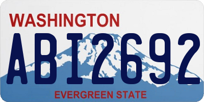 WA license plate ABI2692