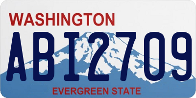 WA license plate ABI2709