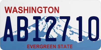 WA license plate ABI2710