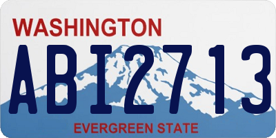 WA license plate ABI2713