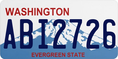 WA license plate ABI2726
