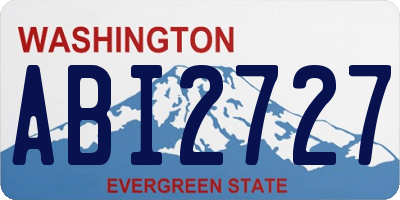 WA license plate ABI2727