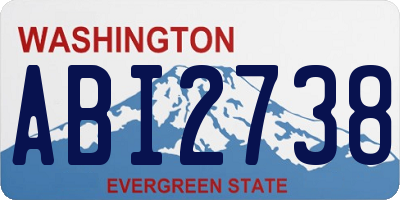 WA license plate ABI2738