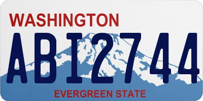 WA license plate ABI2744