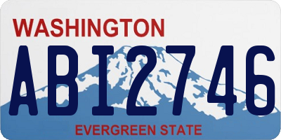 WA license plate ABI2746