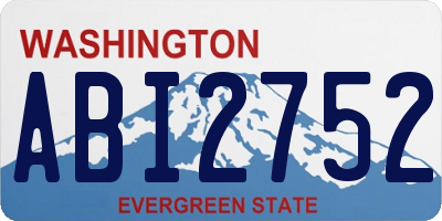 WA license plate ABI2752