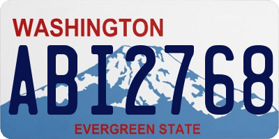 WA license plate ABI2768