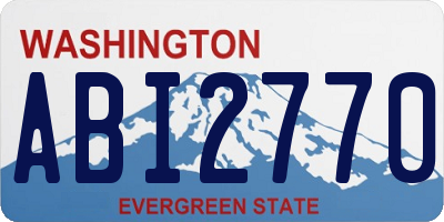 WA license plate ABI2770