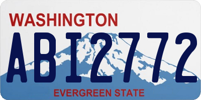 WA license plate ABI2772