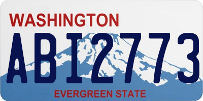 WA license plate ABI2773