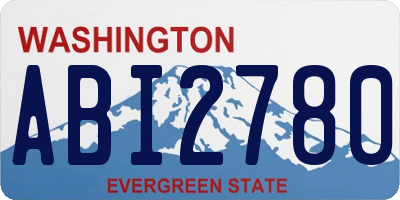 WA license plate ABI2780