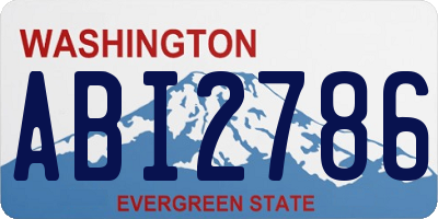 WA license plate ABI2786