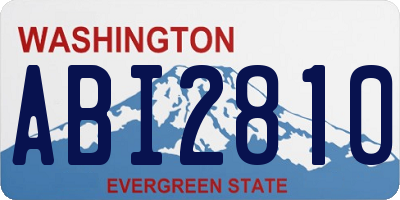 WA license plate ABI2810