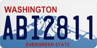 WA license plate ABI2811