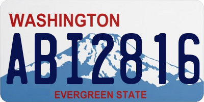 WA license plate ABI2816