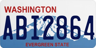 WA license plate ABI2864