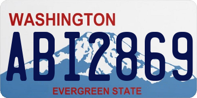 WA license plate ABI2869