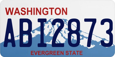 WA license plate ABI2873