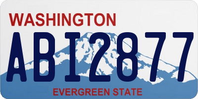 WA license plate ABI2877