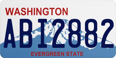 WA license plate ABI2882