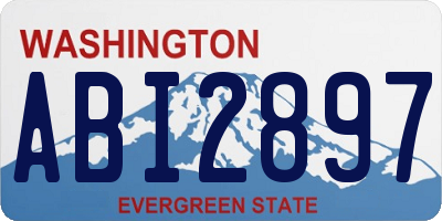 WA license plate ABI2897