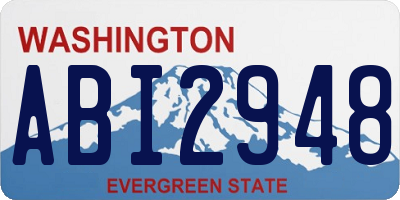 WA license plate ABI2948