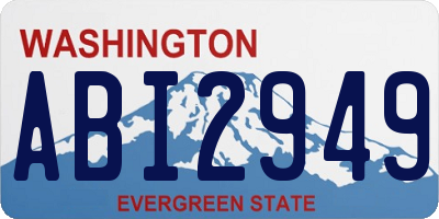 WA license plate ABI2949