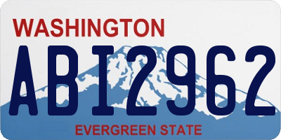 WA license plate ABI2962