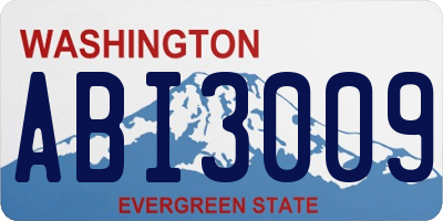 WA license plate ABI3009