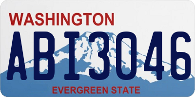 WA license plate ABI3046