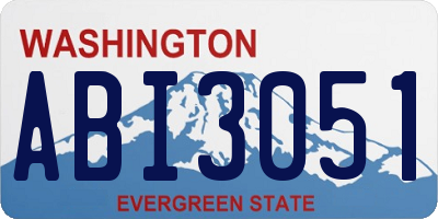 WA license plate ABI3051