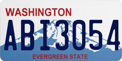 WA license plate ABI3054