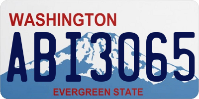 WA license plate ABI3065