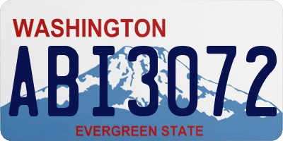 WA license plate ABI3072