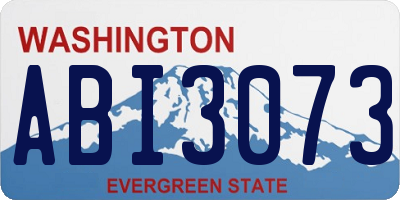 WA license plate ABI3073