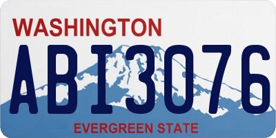 WA license plate ABI3076