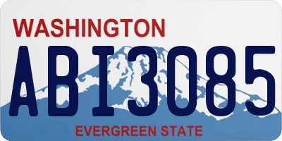 WA license plate ABI3085