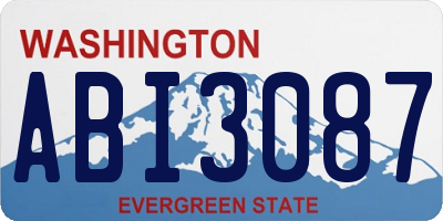 WA license plate ABI3087