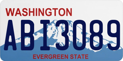 WA license plate ABI3089
