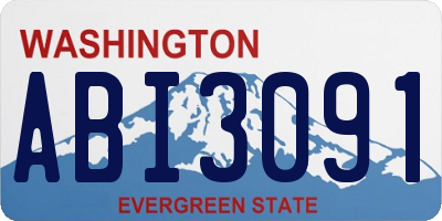 WA license plate ABI3091