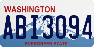 WA license plate ABI3094