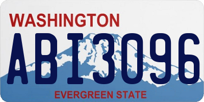 WA license plate ABI3096