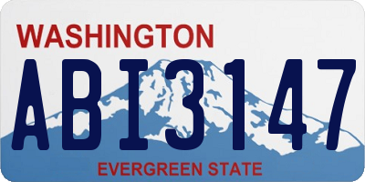 WA license plate ABI3147