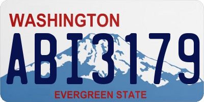 WA license plate ABI3179