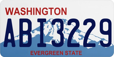 WA license plate ABI3229