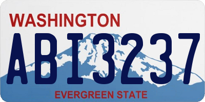 WA license plate ABI3237