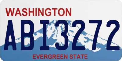 WA license plate ABI3272