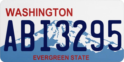 WA license plate ABI3295