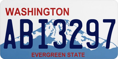 WA license plate ABI3297