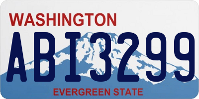 WA license plate ABI3299